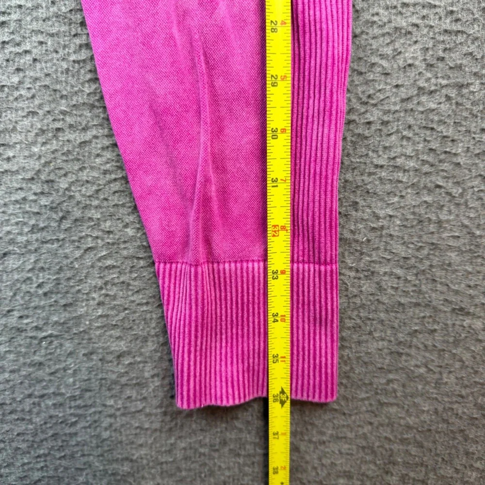 Pink Active Leggings Women's Small Fuchsia Acid Wash Ribbed Seamless High‎ Rise